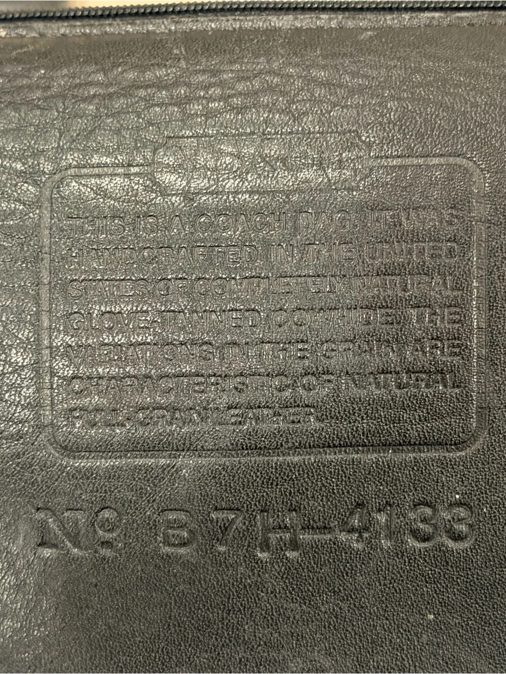 Vintage 1997 Coach 4133 Waverly Black Leather Tote Bag